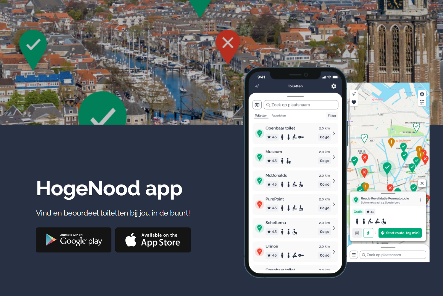 overzicht hogenood app